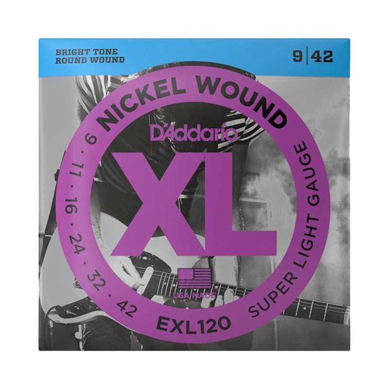 D'addario EXL120 Nickel Wound Super Light Electric Strings